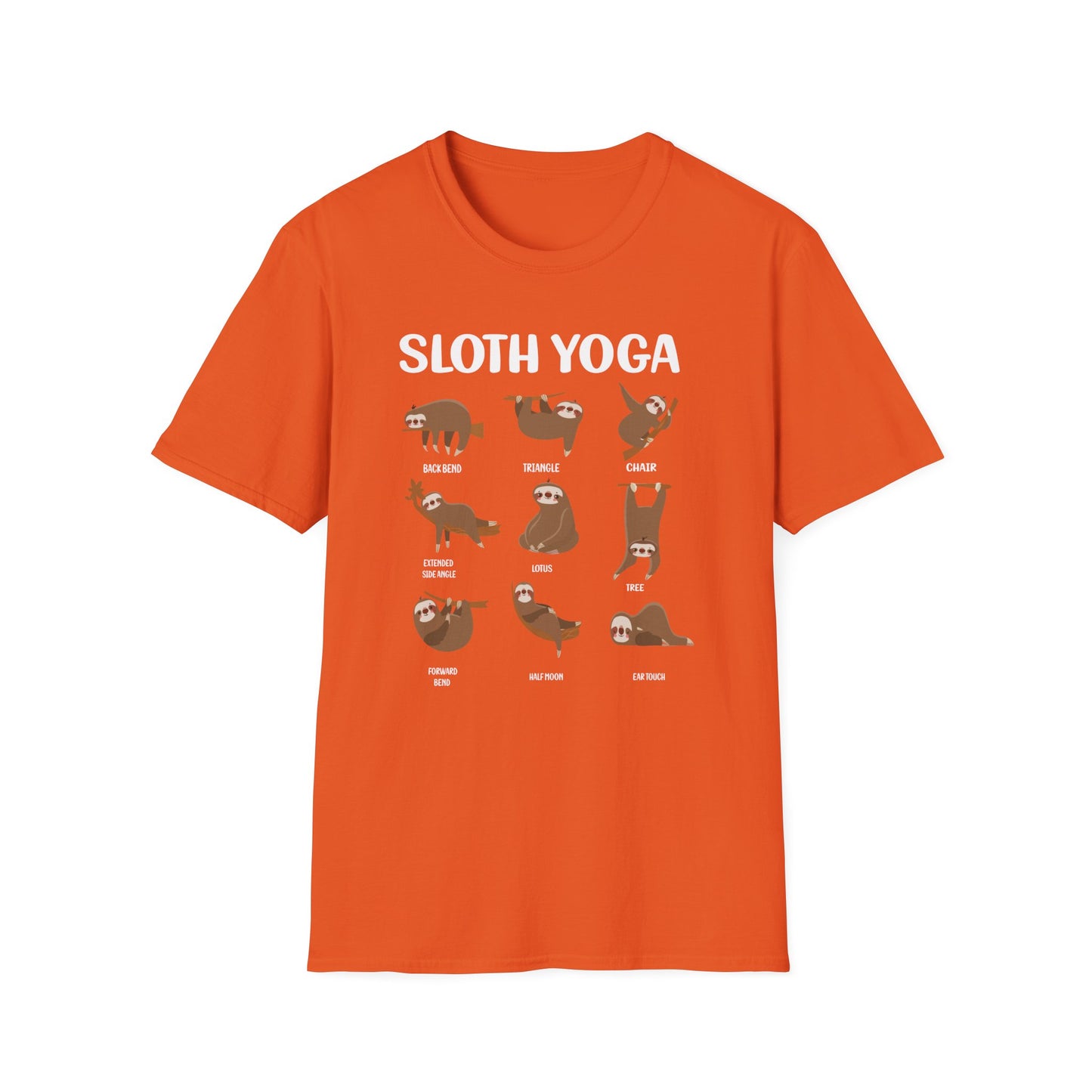 Super Comfortable Sloth Yoga T-Shirt design - Market Nook