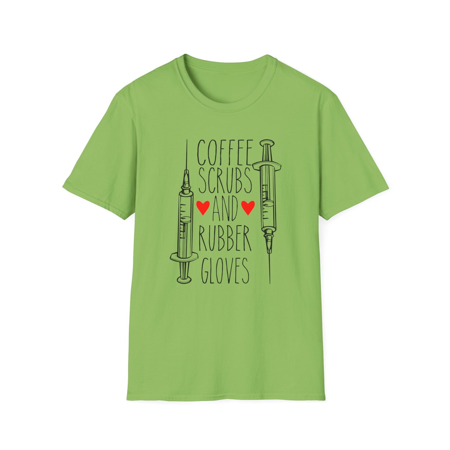 Super Comfortable Coffee Scrubs and Rubber Gloves T-Shirt design - Market Nook
