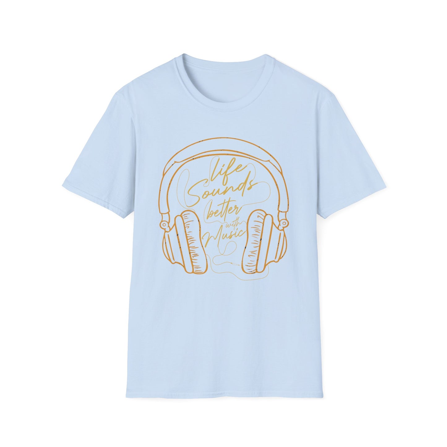 Life Sounds Better With Music T-Shirt design