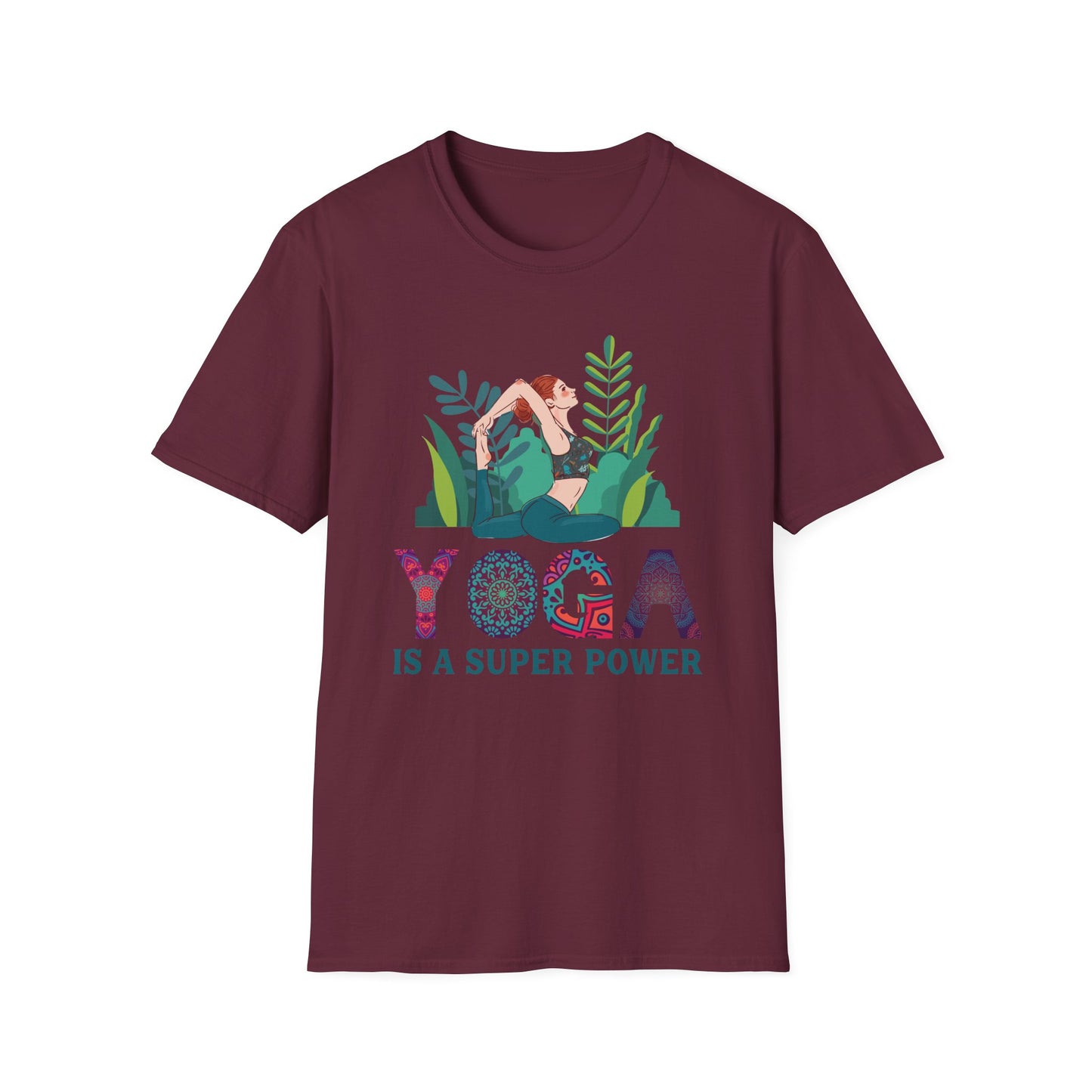 Super Comfortable Yoga Is A Super Power T-Shirt design - Market Nook