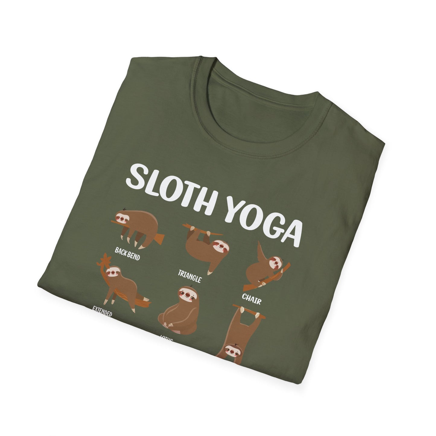 Super Comfortable Sloth Yoga T-Shirt design - Market Nook