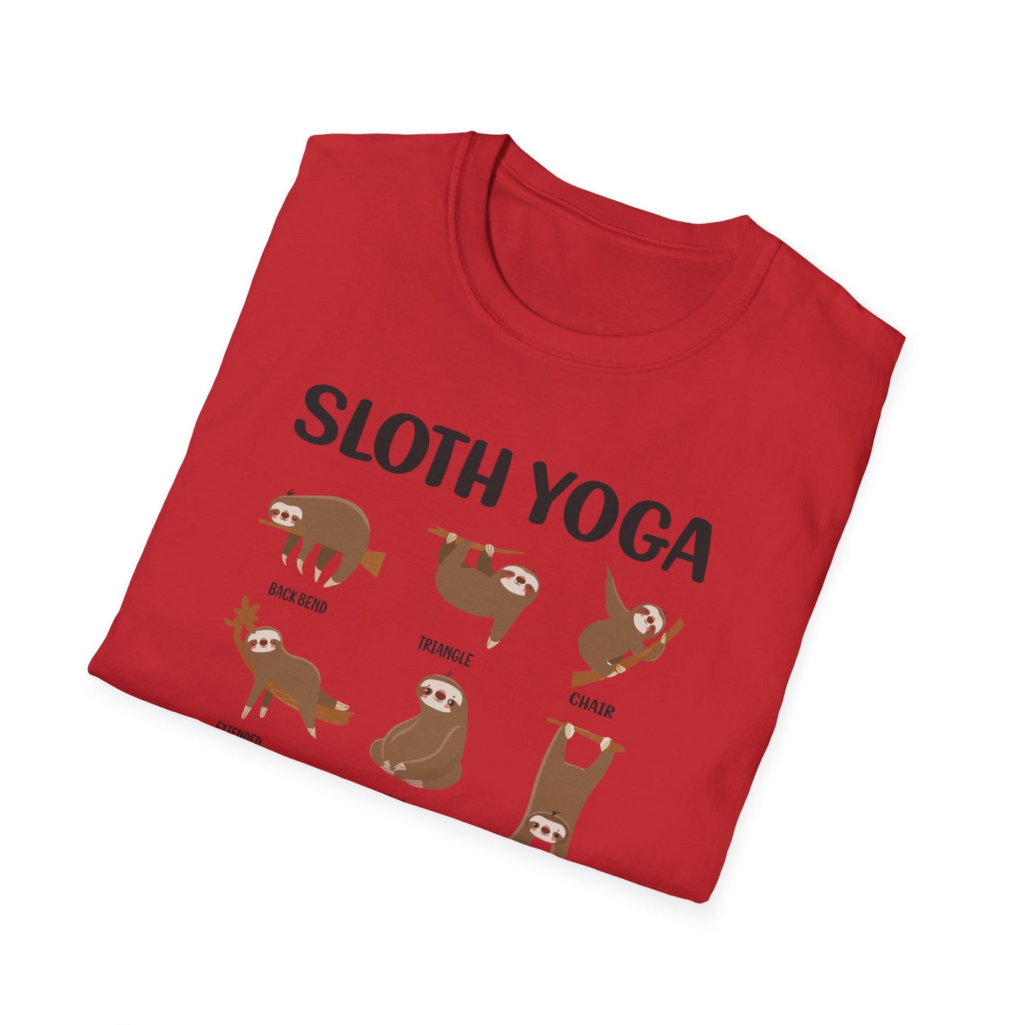 Super Comfortable Sloth Yoga T-Shirt design - V2 - Market Nook