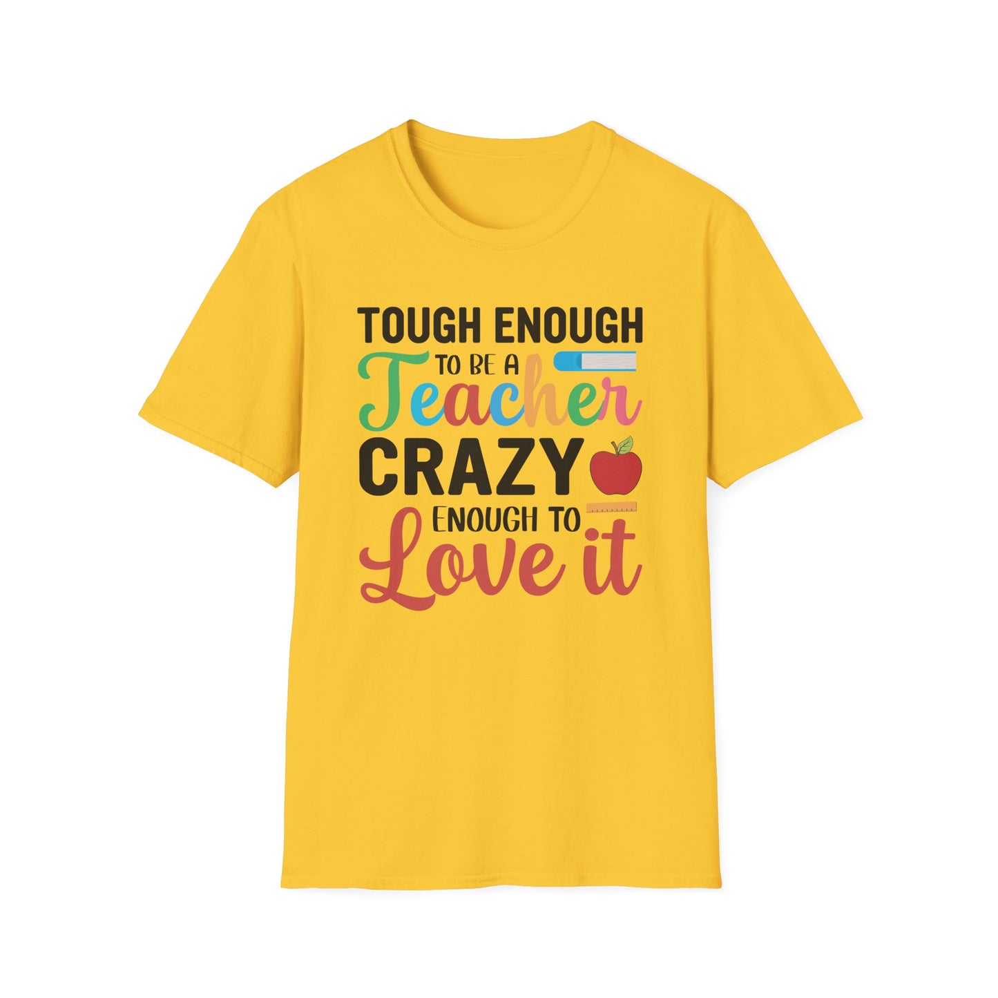 Super Comfortable Tough Enough To Be A Teacher - T-Shirt design - V2 - Market Nook
