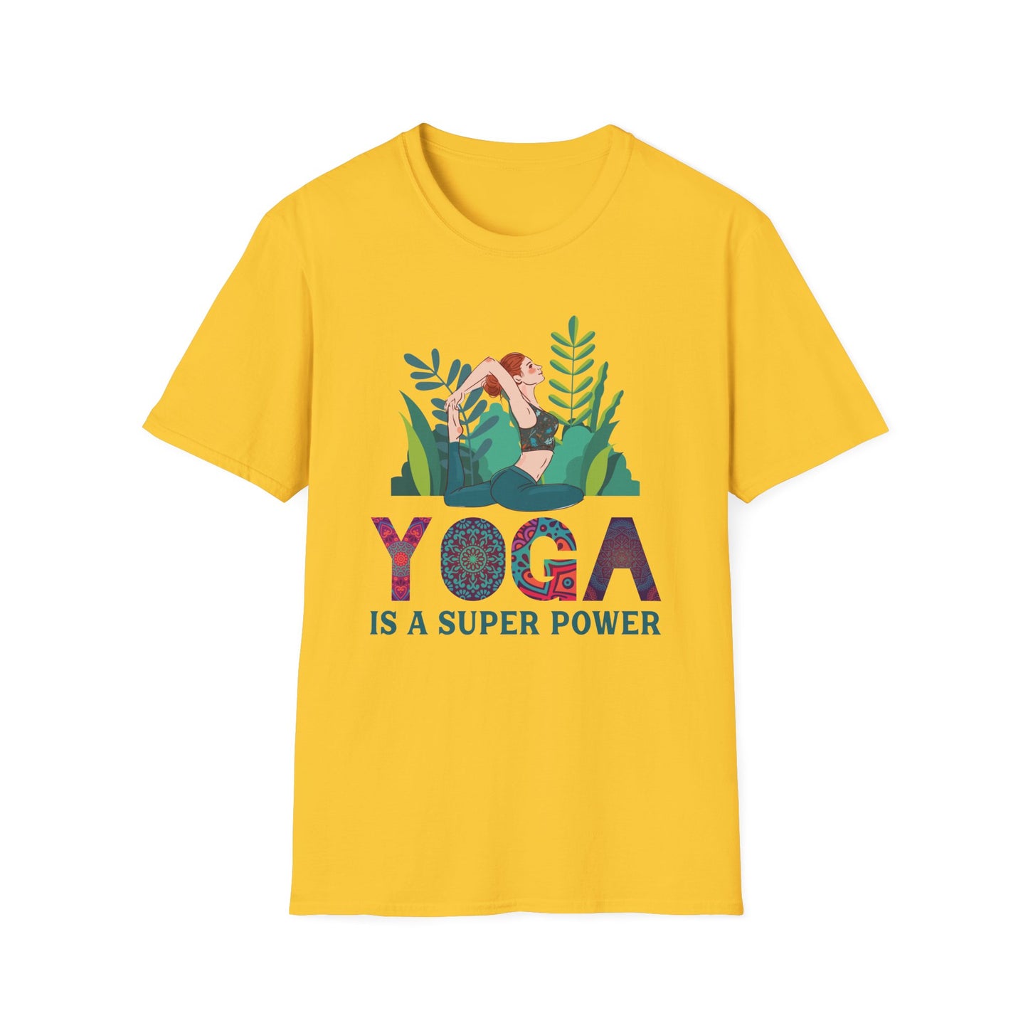Super Comfortable Yoga Is A Super Power T-Shirt design - Market Nook