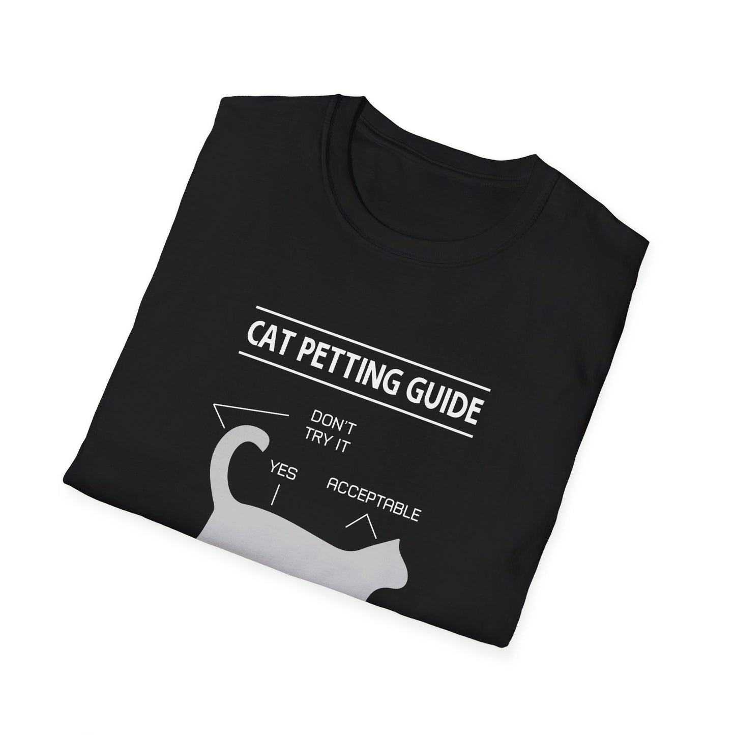 Super Comfortable Cat Petting Guide T-Shirt - Market Nook