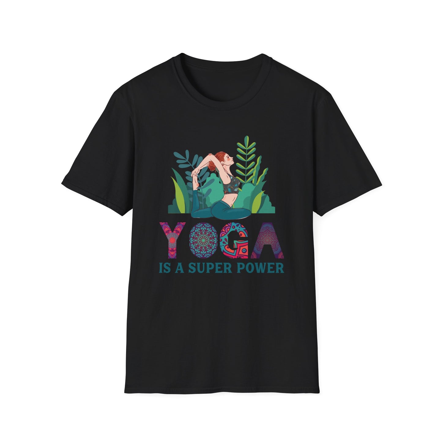 Super Comfortable Yoga Is A Super Power T-Shirt design - Market Nook
