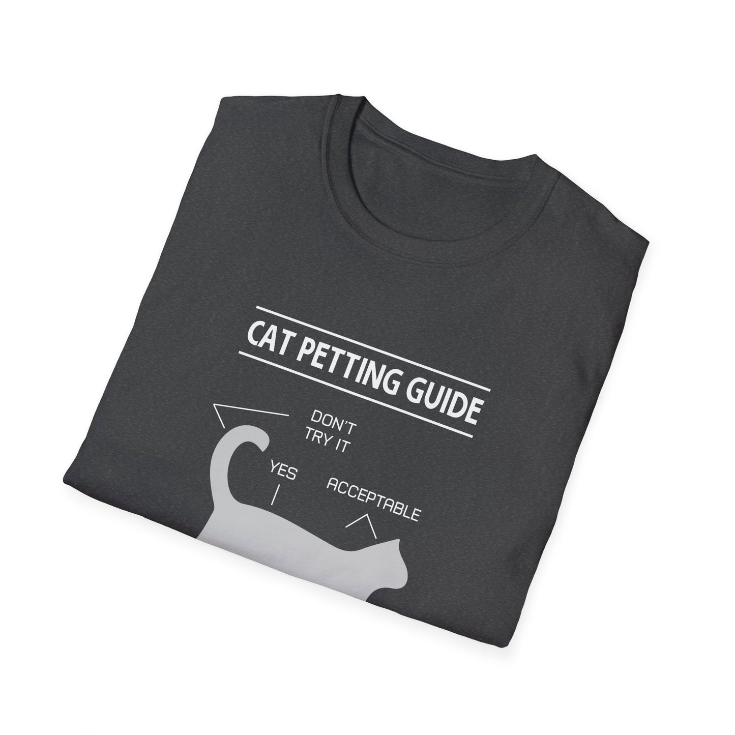 Super Comfortable Cat Petting Guide T-Shirt - Market Nook