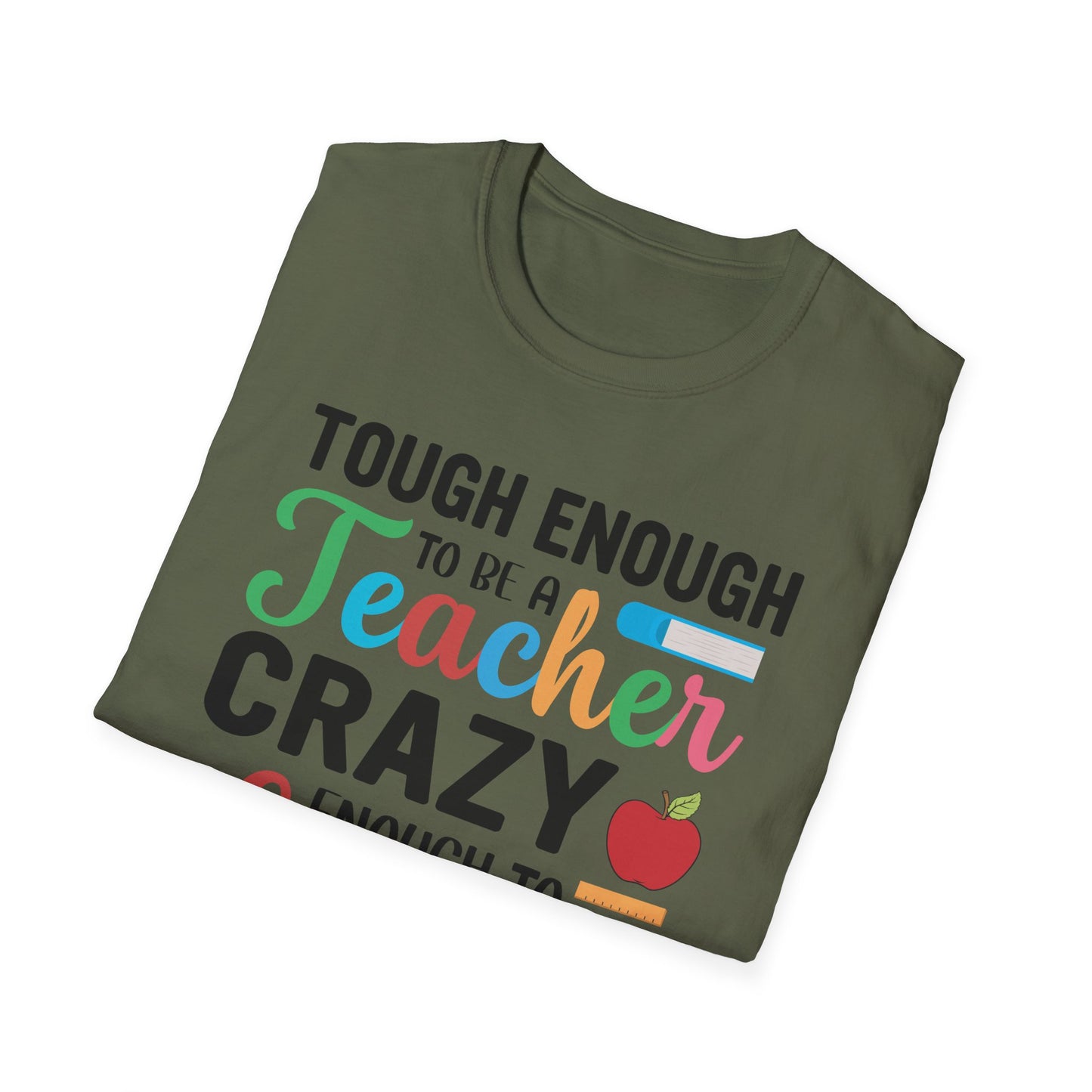 Super Comfortable Tough Enough To Be A Teacher - T-Shirt design - V2 - Market Nook