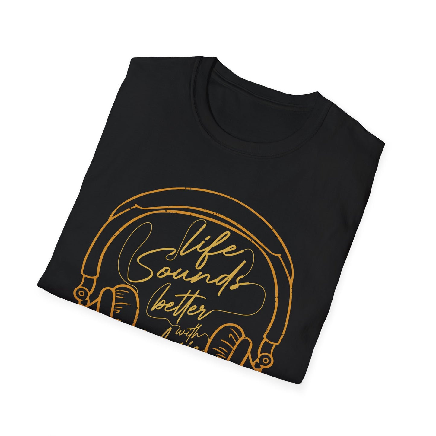 Life Sounds Better With Music T-Shirt design