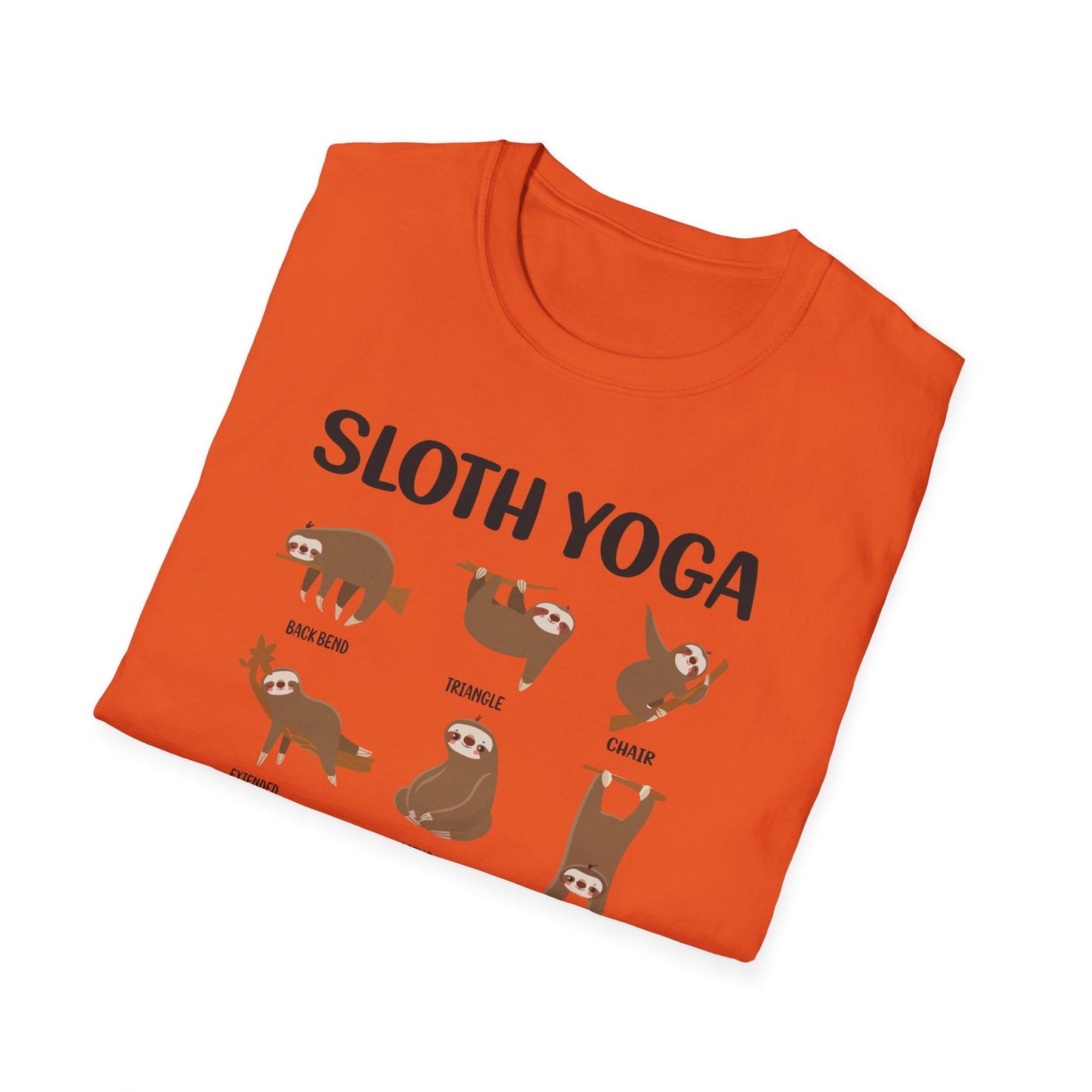 Super Comfortable Sloth Yoga T-Shirt design - V2 - Market Nook
