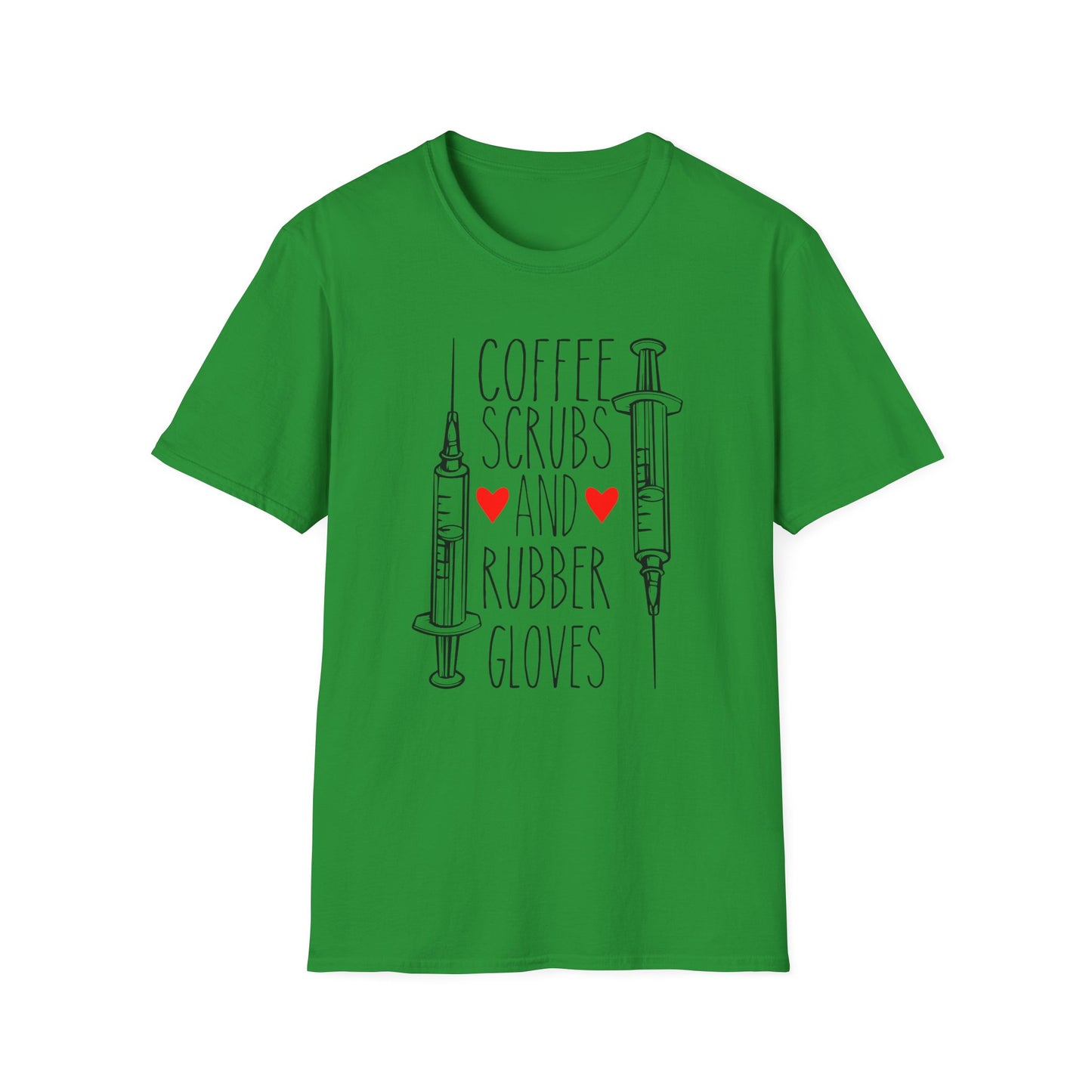 Super Comfortable Coffee Scrubs and Rubber Gloves T-Shirt design - Market Nook