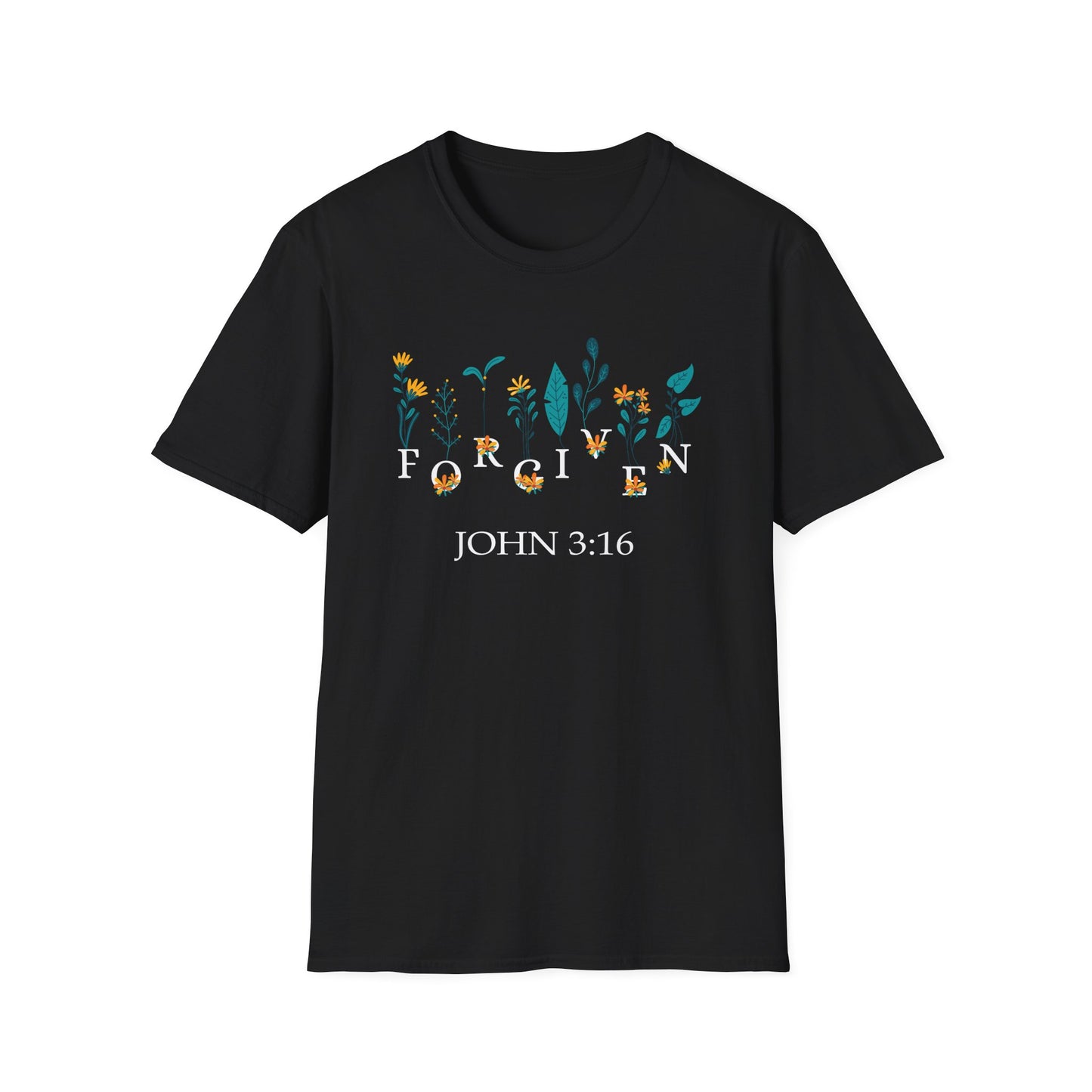 Super Comfortable Forgiven John 3:16 T-Shirt - Market Nook