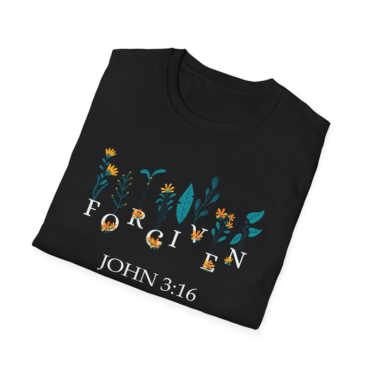 Super Comfortable Forgiven John 3:16 T-Shirt - Market Nook