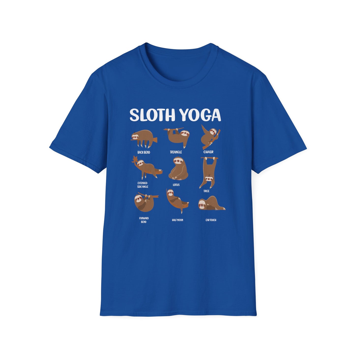 Super Comfortable Sloth Yoga T-Shirt design - Market Nook