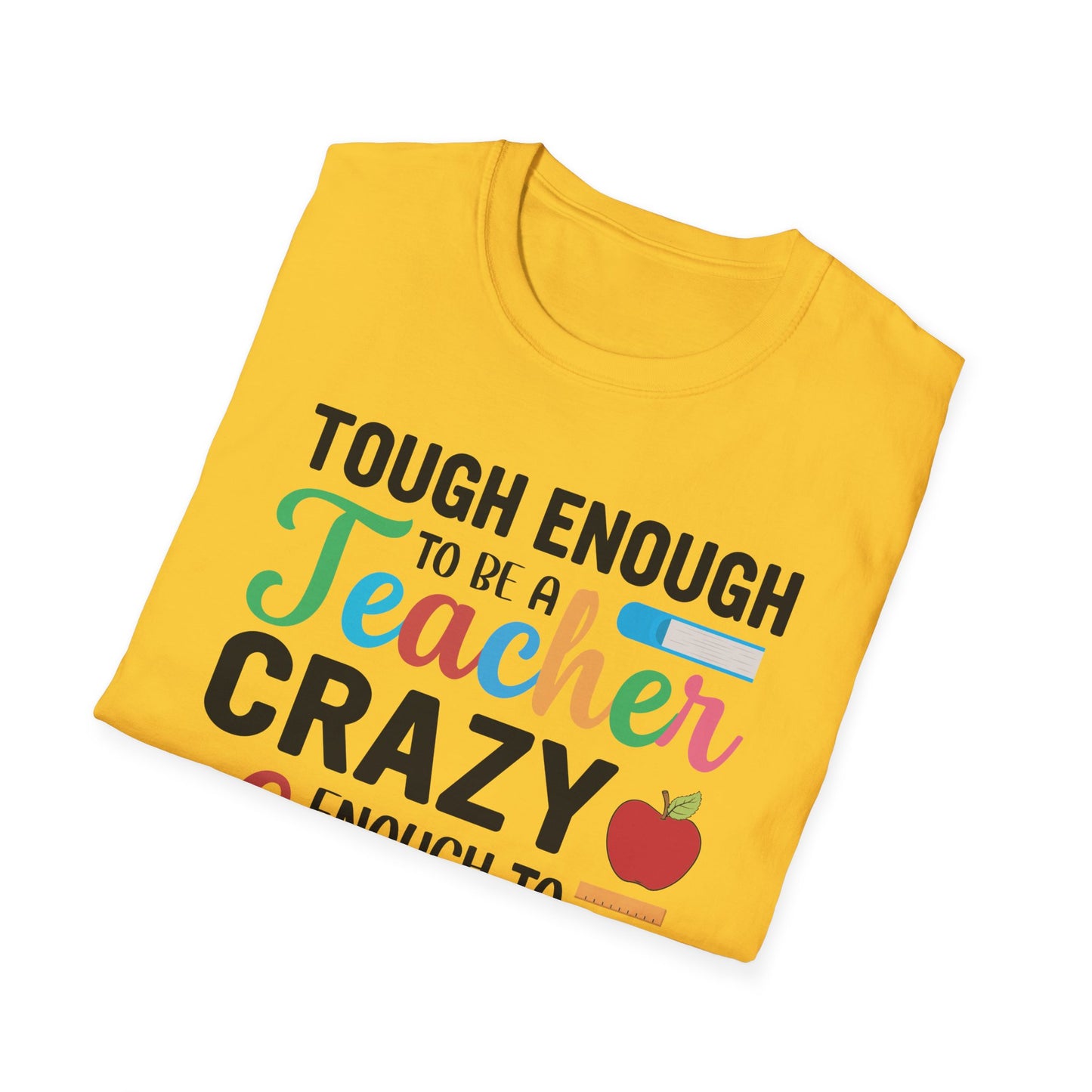 Super Comfortable Tough Enough To Be A Teacher - T-Shirt design - V2 - Market Nook