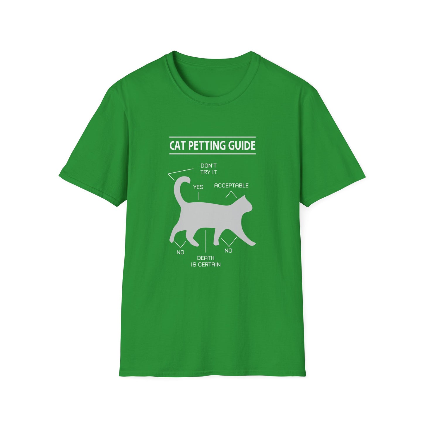 Super Comfortable Cat Petting Guide T-Shirt - Market Nook