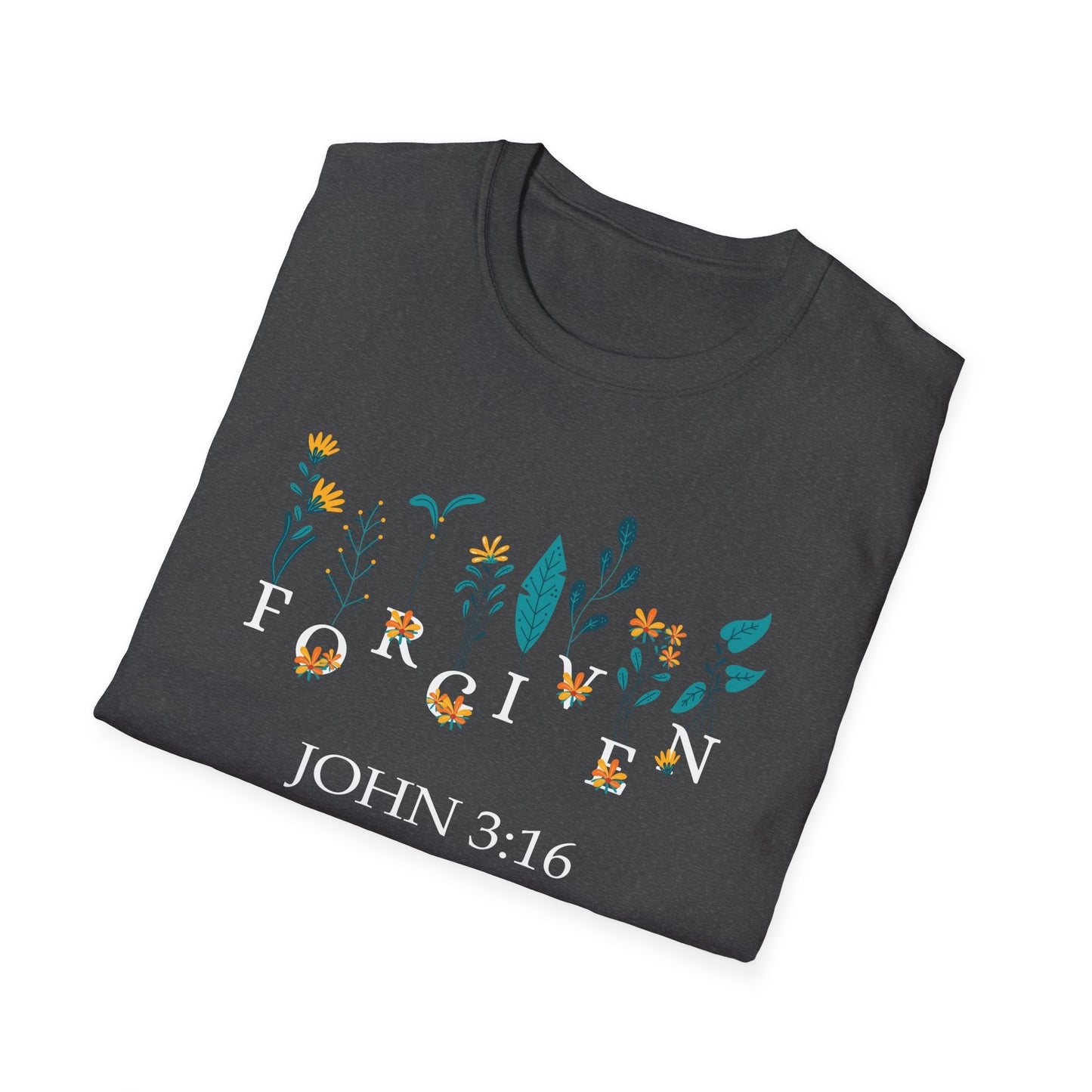 Super Comfortable Forgiven John 3:16 T-Shirt - Market Nook