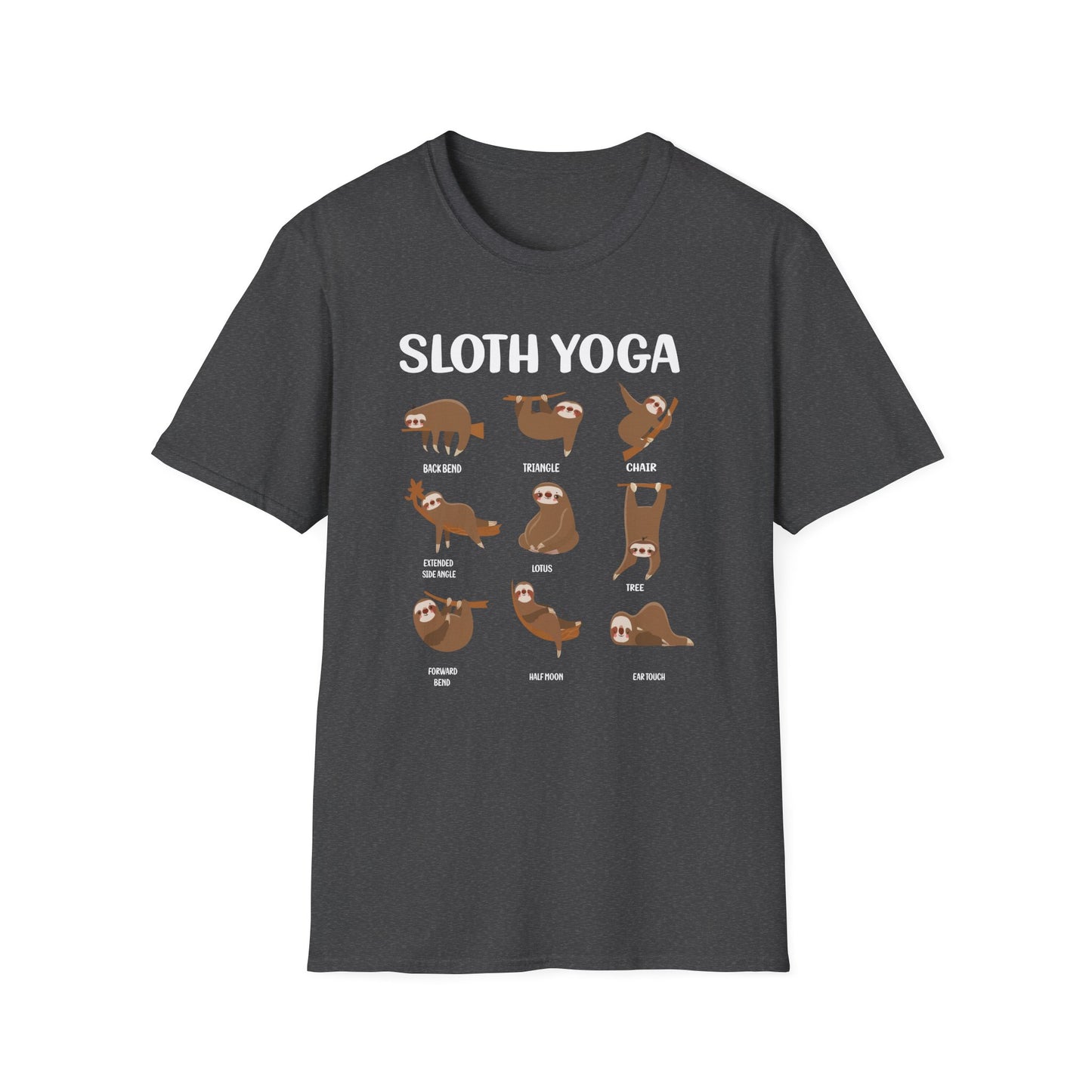 Super Comfortable Sloth Yoga T-Shirt design - Market Nook