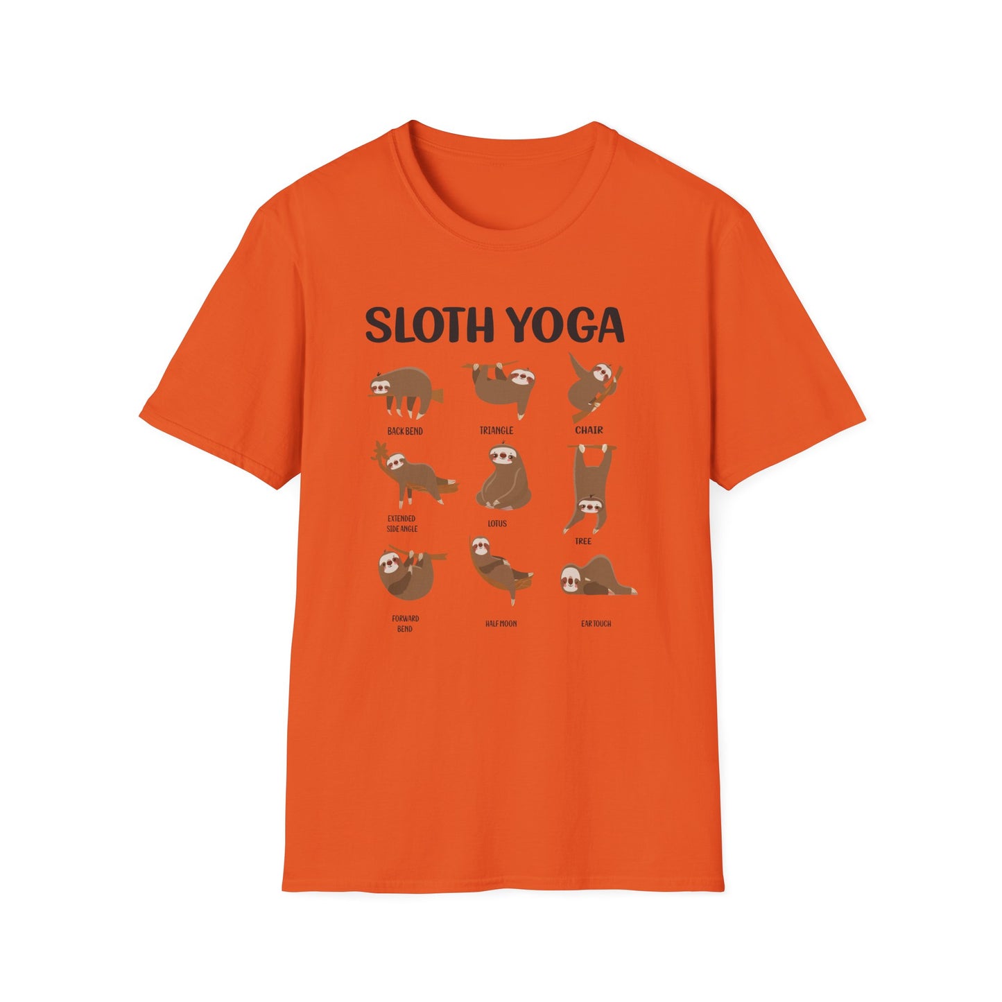 Super Comfortable Sloth Yoga T-Shirt design - V2 - Market Nook