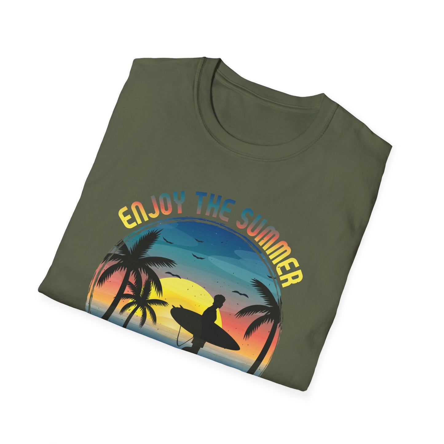 Enjoy The Summer California Super Surfer T-Shirt design