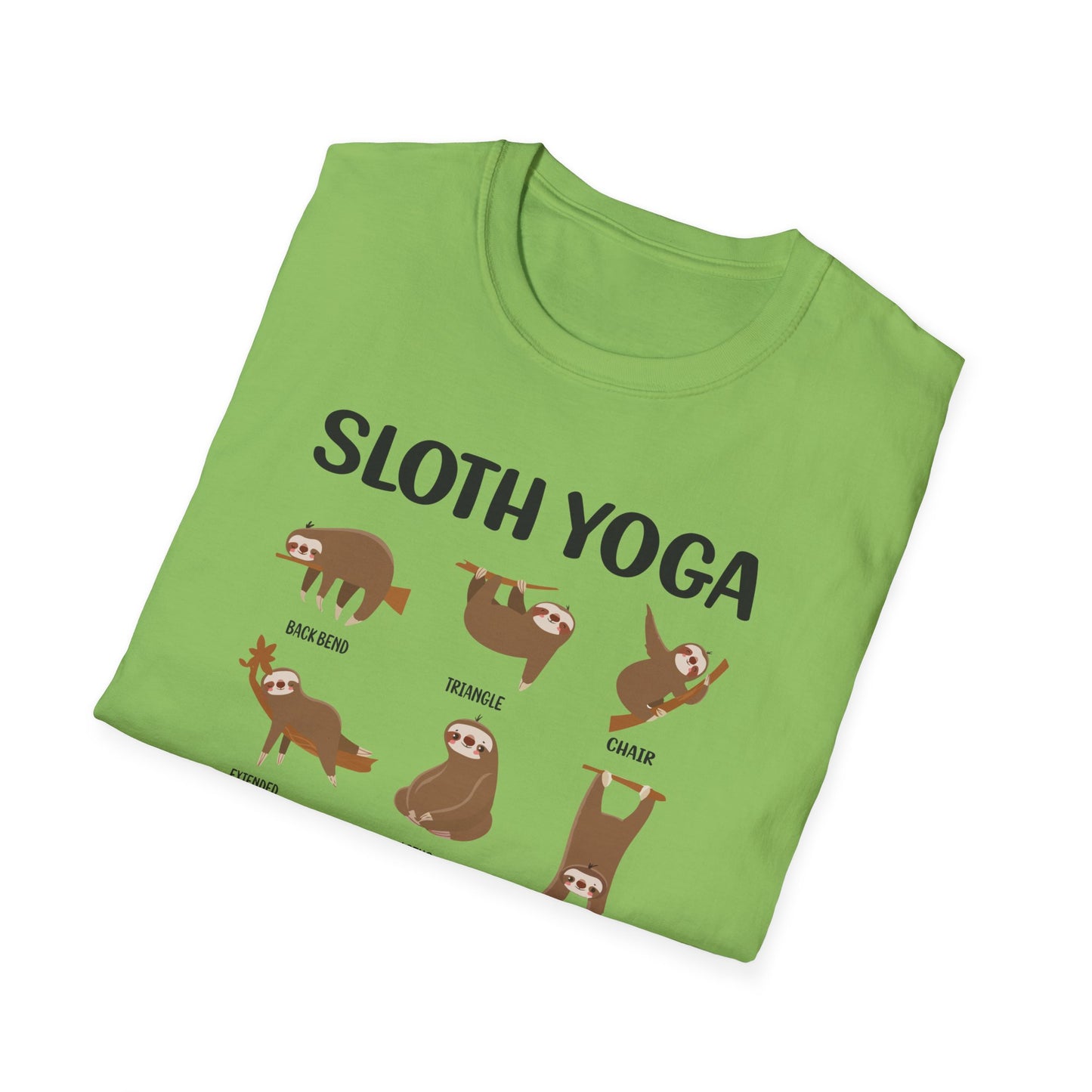 Super Comfortable Sloth Yoga T-Shirt design - V2 - Market Nook
