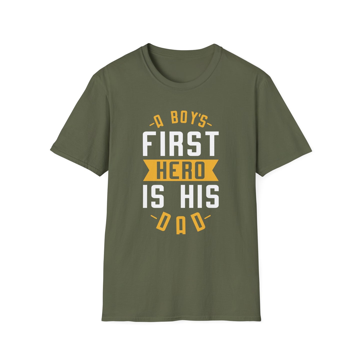 Super Comfortable A Boy's First Hero Is His Dad T-Shirt design