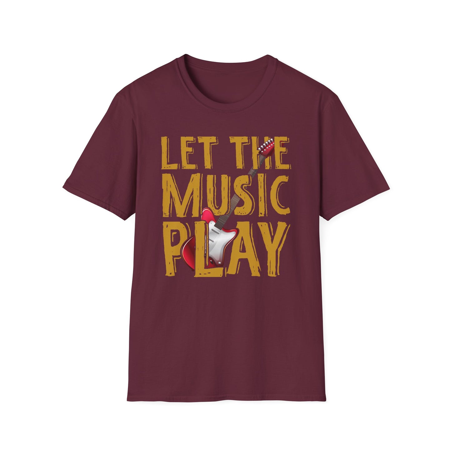 Super Comfortable Let The Music Play T-Shirt design - Market Nook