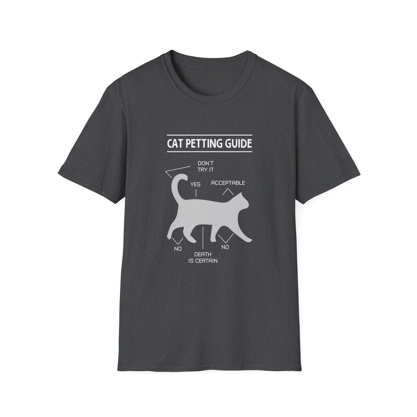 Super Comfortable Cat Petting Guide T-Shirt - Market Nook
