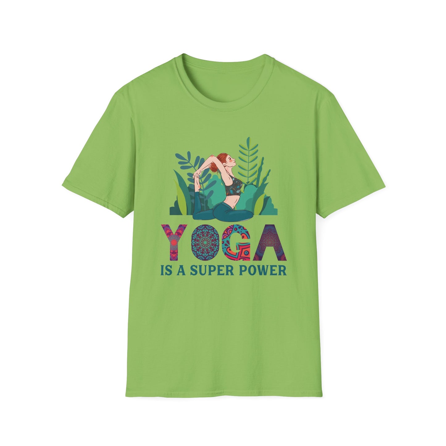 Super Comfortable Yoga Is A Super Power T-Shirt design - Market Nook