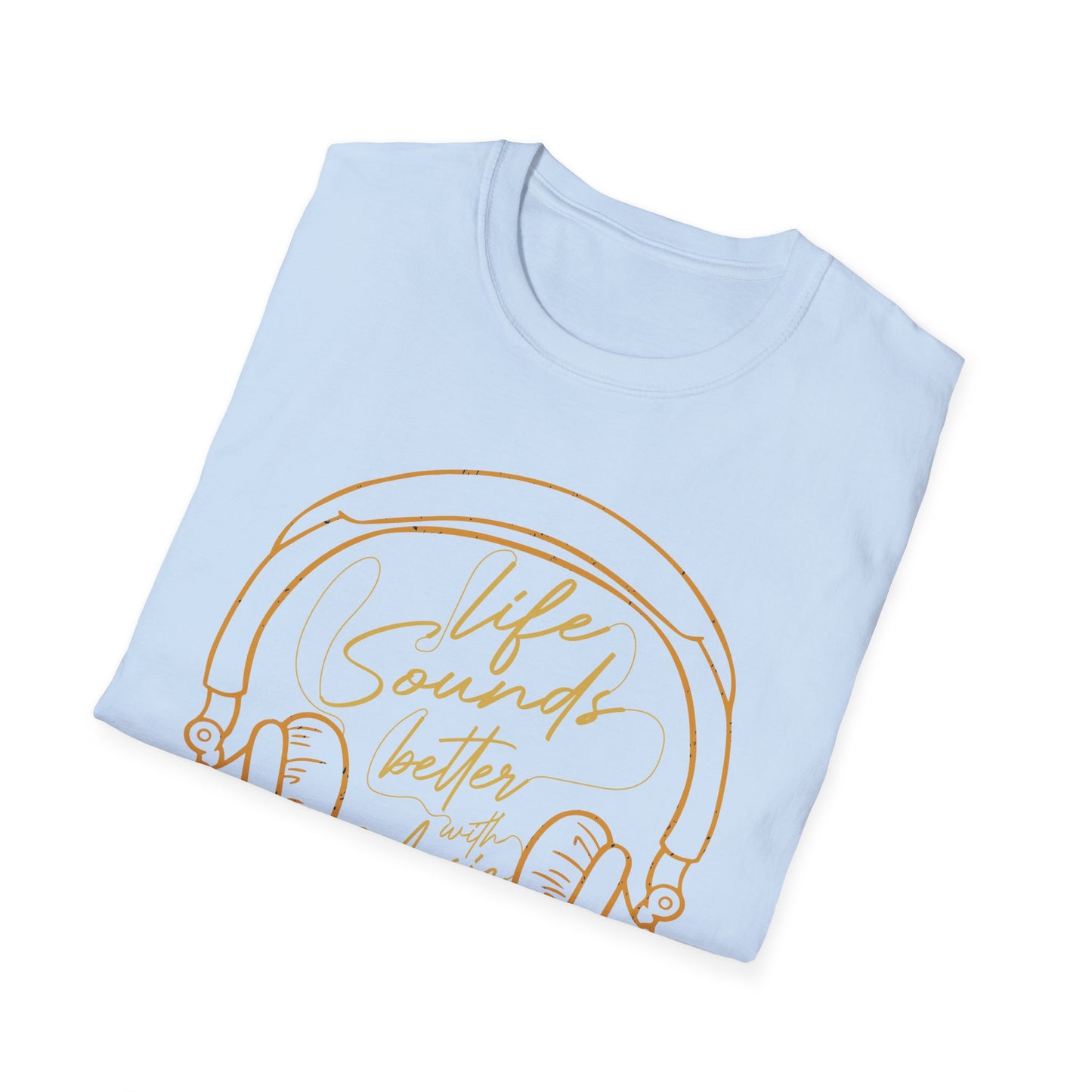 Life Sounds Better With Music T-Shirt design