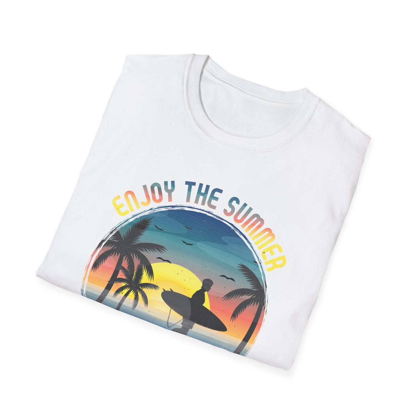 Enjoy The Summer California Super Surfer T-Shirt design