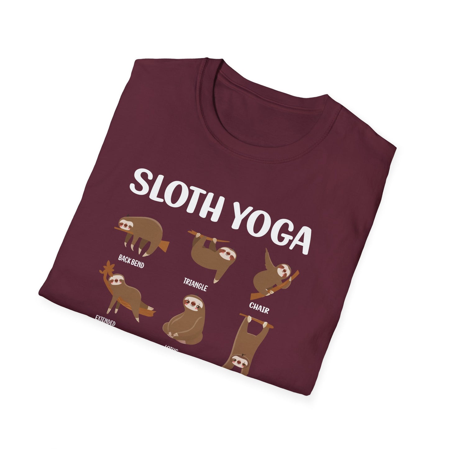Super Comfortable Sloth Yoga T-Shirt design - Market Nook