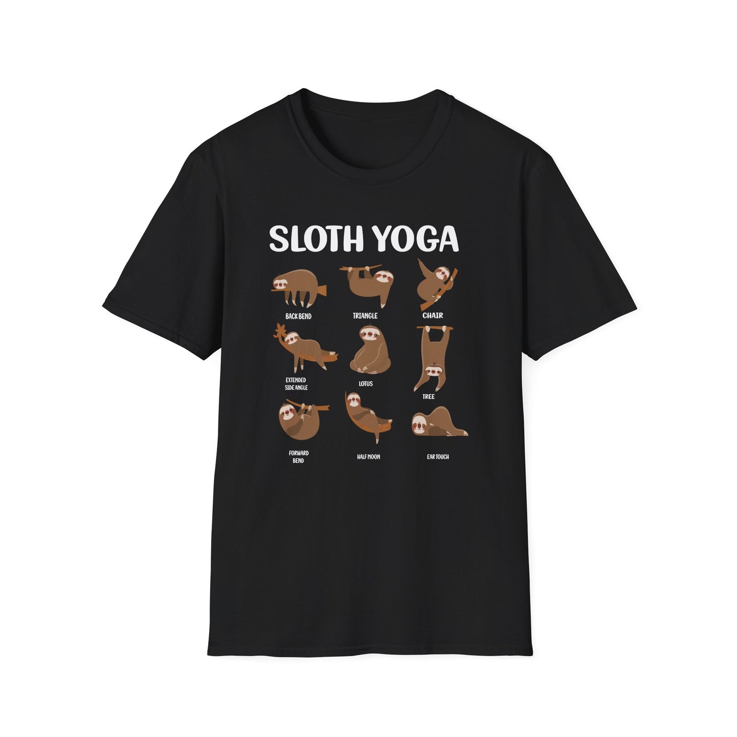 Super Comfortable Sloth Yoga T-Shirt design - Market Nook