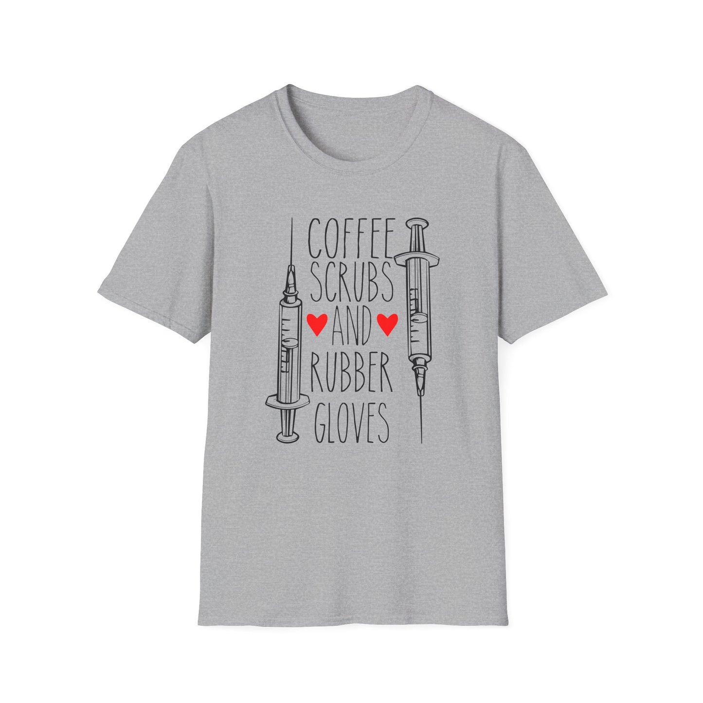 Super Comfortable Coffee Scrubs and Rubber Gloves T-Shirt design - Market Nook