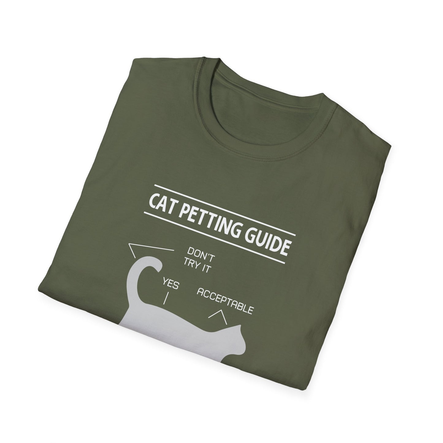 Super Comfortable Cat Petting Guide T-Shirt - Market Nook