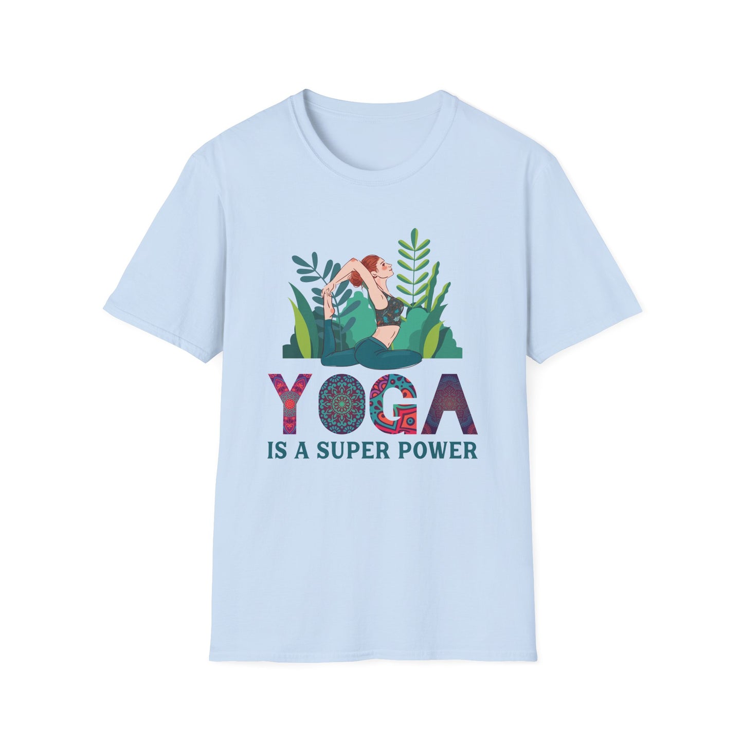 Super Comfortable Yoga Is A Super Power T-Shirt design - Market Nook