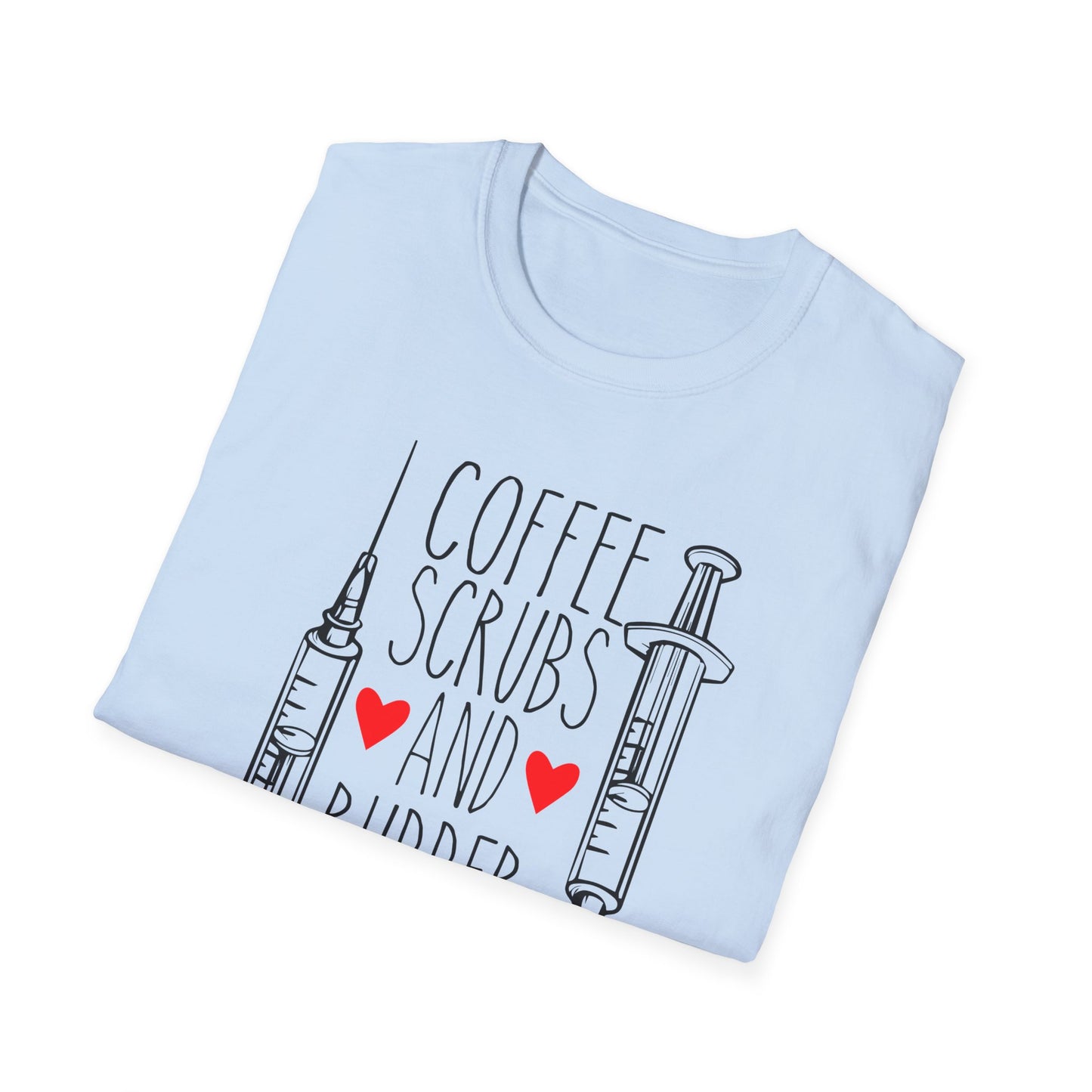 Super Comfortable Coffee Scrubs and Rubber Gloves T-Shirt design - Market Nook