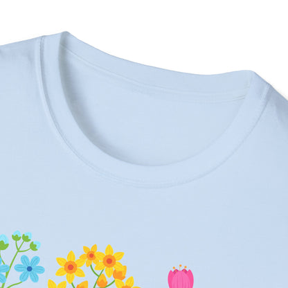 Beautiful Religious Message Flourish Like The Flowers Psalm 103:15 T-Shirt - Market Nook