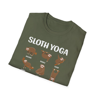 Super Comfortable Sloth Yoga T-Shirt design - Market Nook
