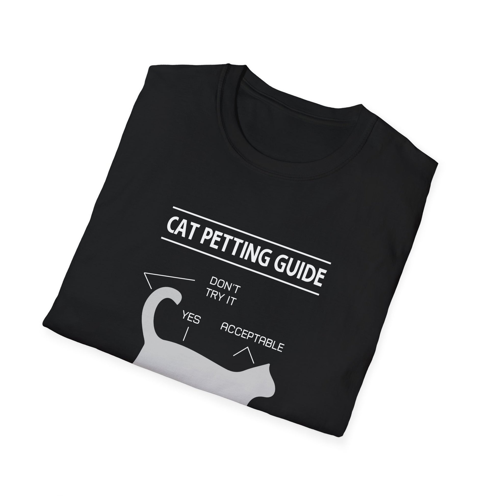 Super Comfortable Cat Petting Guide T-Shirt - Market Nook