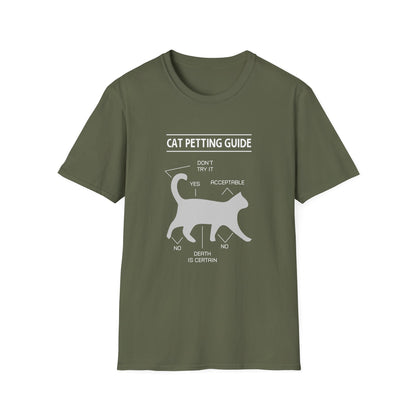 Super Comfortable Cat Petting Guide T-Shirt - Market Nook