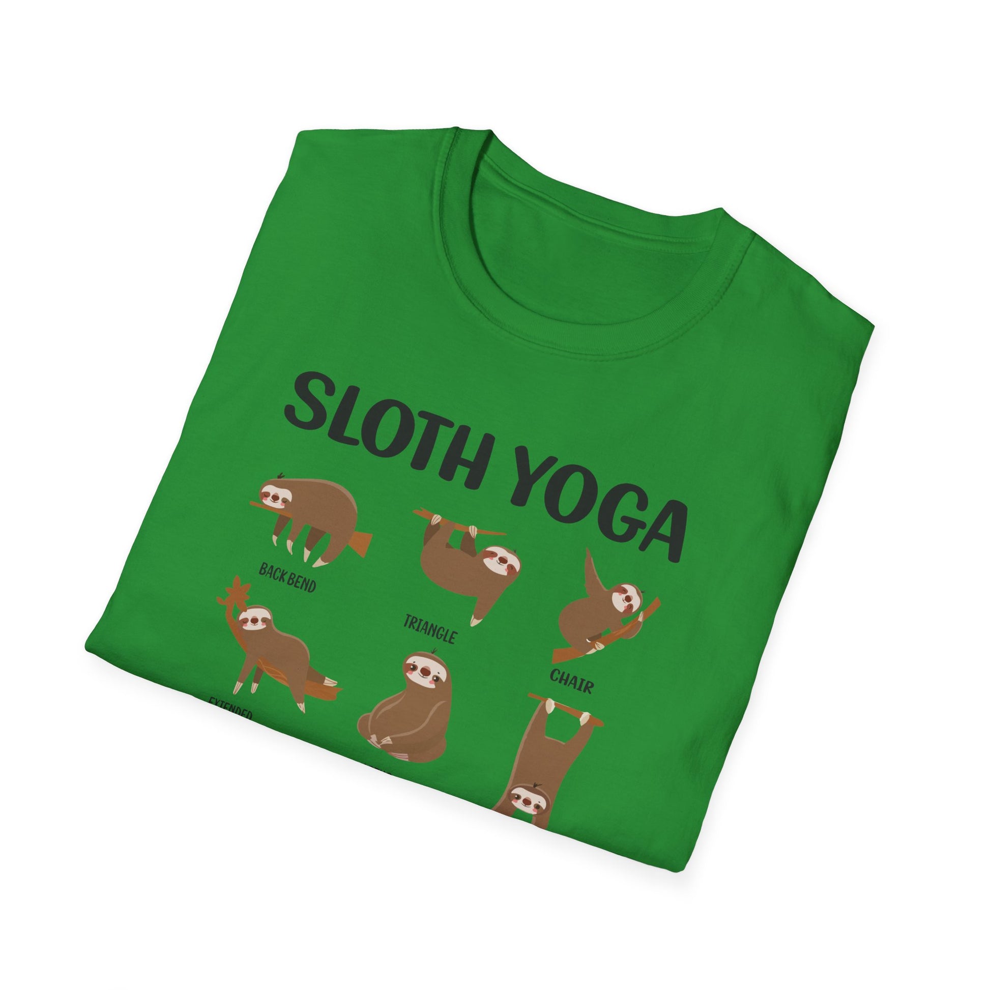 Super Comfortable Sloth Yoga T-Shirt design - V2 - Market Nook