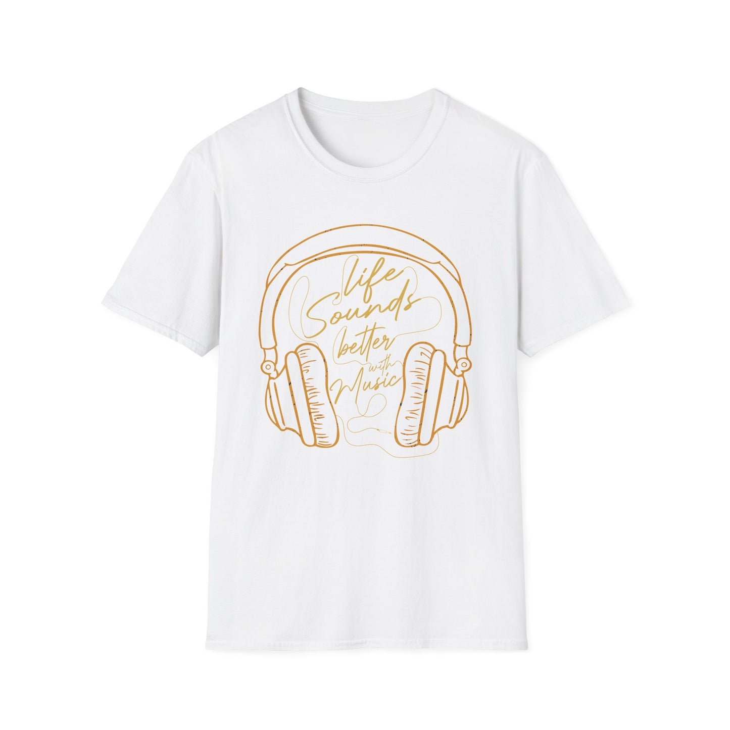 Life Sounds Better With Music T-Shirt design