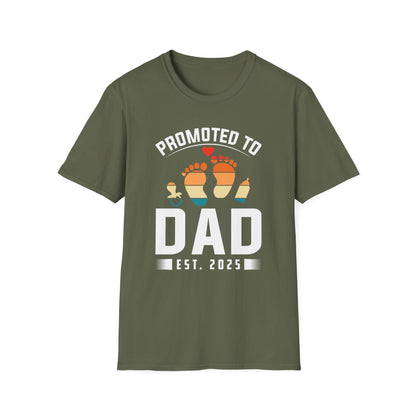 Super Comfortable Promoted To Dad Est. 2025 T-Shirt design