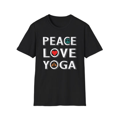 Super Comfortable Peace Love Yoga T-Shirt - Market Nook