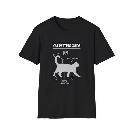 Super Comfortable Cat Petting Guide T-Shirt - Market Nook