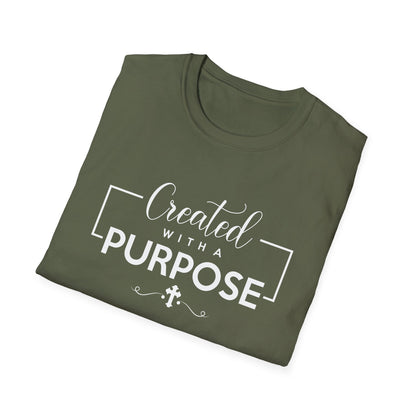 Super Comfortable Created With A Purpose T-Shirt - Market Nook