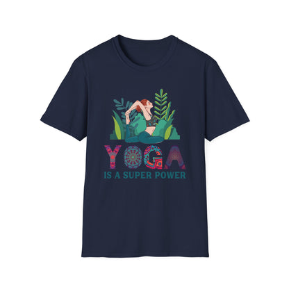 Super Comfortable Yoga Is A Super Power T-Shirt design - Market Nook