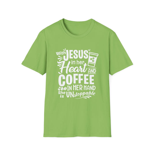 Beautiful Religious Message With Jesus In Her Heart... T-Shirt - Market Nook