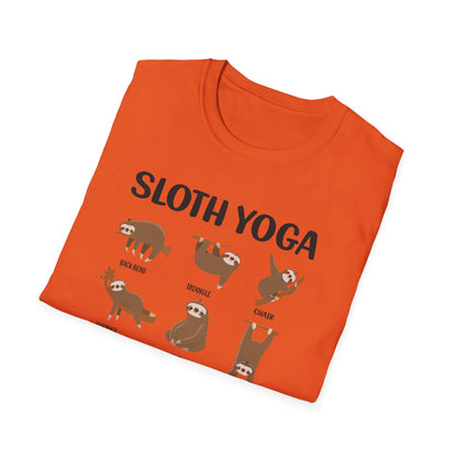 Super Comfortable Sloth Yoga T-Shirt design - V2 - Market Nook